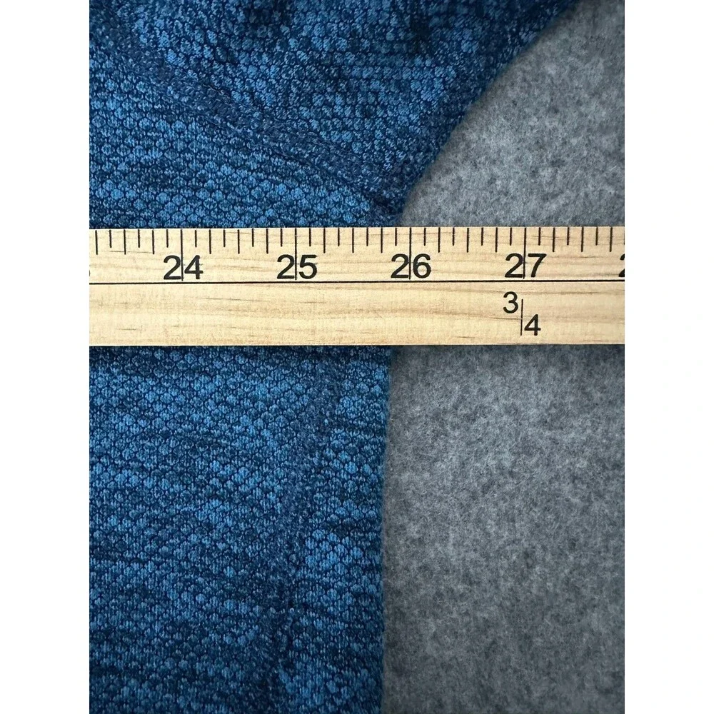 Eddie Bauer First Ascent 1/4 Zip‎ Pullover Fleece Blue Mens XL Hiking Outdoor